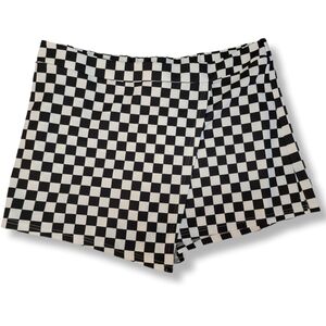 Checkered Skort Plus Sized